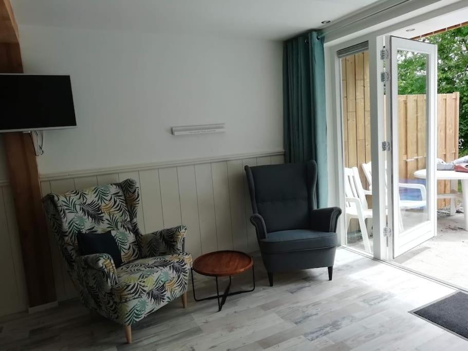 Strandhuisje Daan Dicht Bij Zee En Strand Callantsoog Bagian luar foto